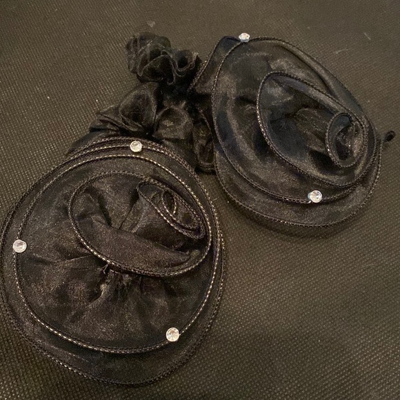 #2 - Variety black hair bands, O-Pony Bling Ring, JA Barrett - set of 6 - Picture 13 of 16